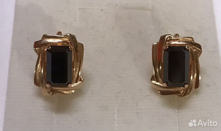 Золотые серьги СССР