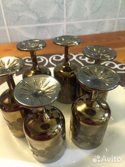 Хрустальные рюмки на ножке СССР