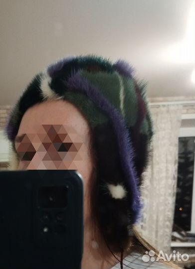 Норковые шапки меховые полоски