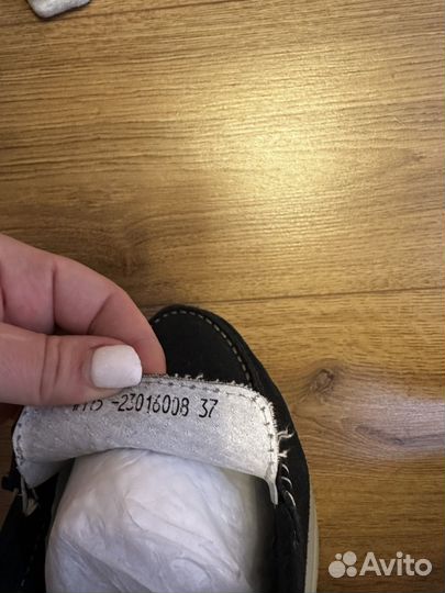 Мокасины замша