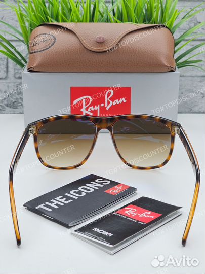 Очки Ray Ban 4147 Boyfriend Черепаховые Стекло