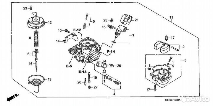 Запчасти Honda Zoomer(ruckus) AF58