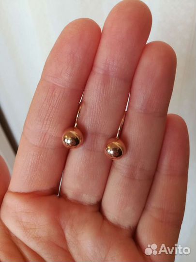 Золотые серьги советские