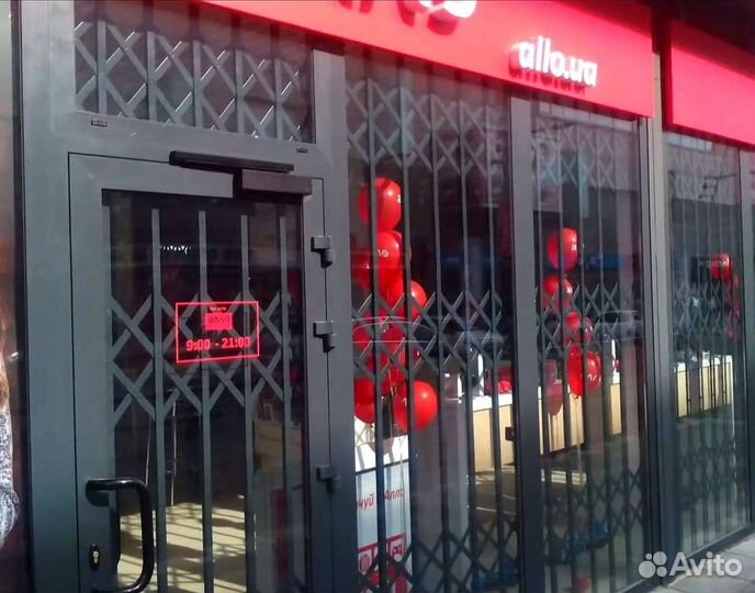 Раздвижные решётки для Магазина