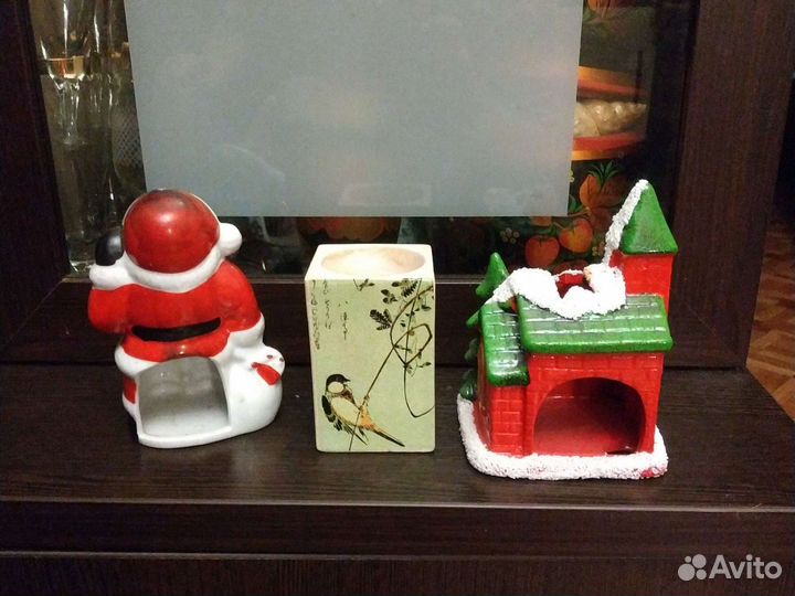 Подсвечники, свечи, аромалампа, статуэтки, копилки