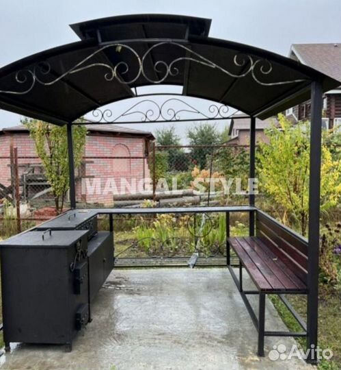 Мангал с крышей