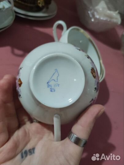 Три чашки чайные Дулевский фарфор СССР