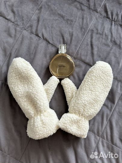 Варежки меховые женские