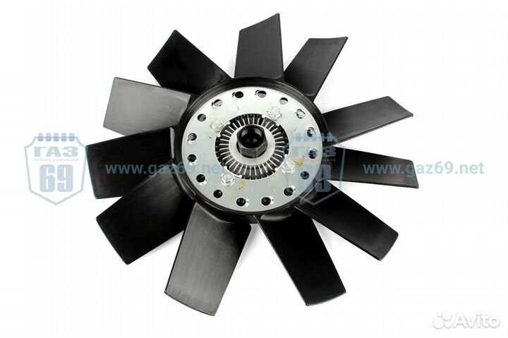 Вентилятор В сб С муфтой УАЗ 3163,3909 дв 409,хант