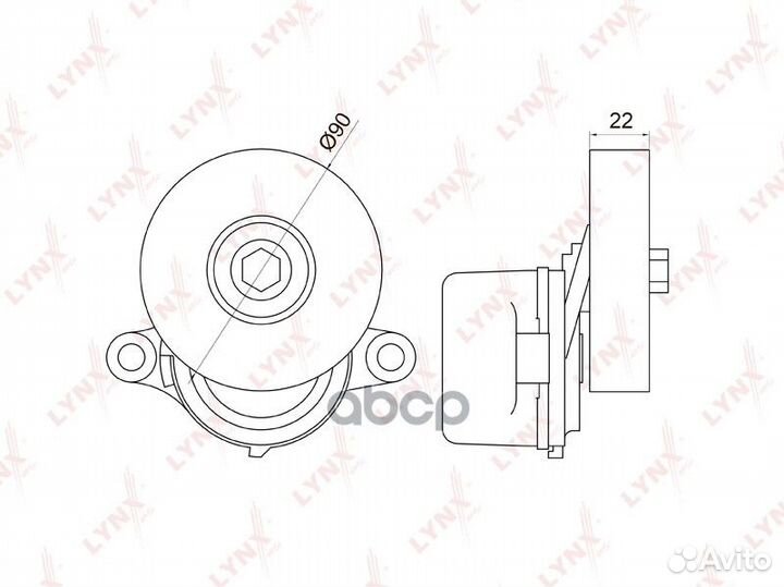 Натяжитель ремня навесного оборудования PT3042