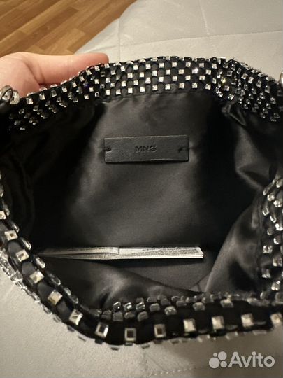 Сумка клатч со стразами