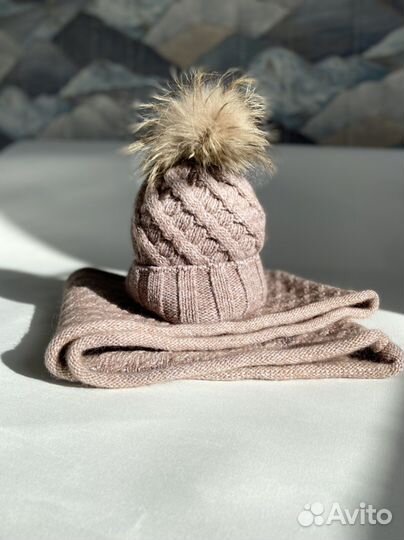 Шапка и снуд женский