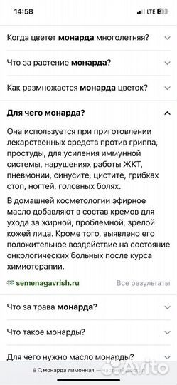 Монарда лимонная