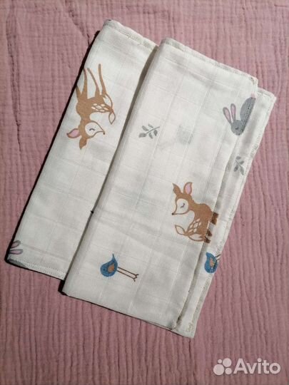 Полотенце, слюнявчики, муслин