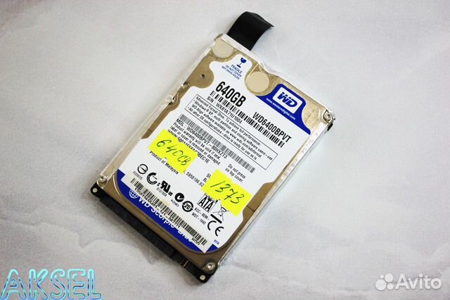 Жёсткий диск 640 GB WD Blue для ноутбука