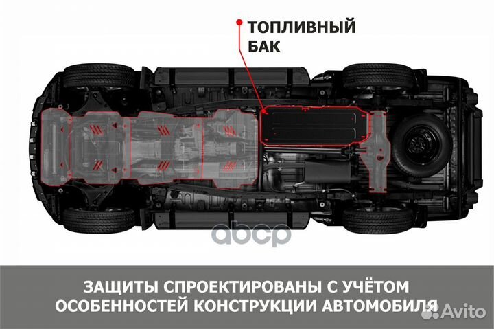 Защита топливного бака 111.00949.1 Автоброня