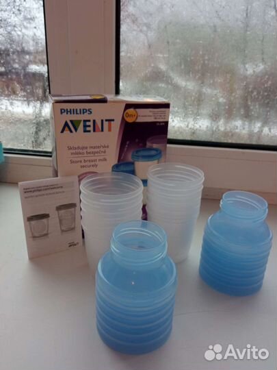 Контейнеры для грудного молока philips avent новые