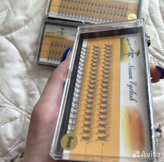 Ресницы пучки 12мм, 9мм