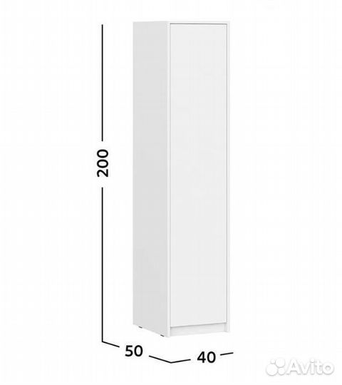 Шкаф белый распашной 130см не Икеа