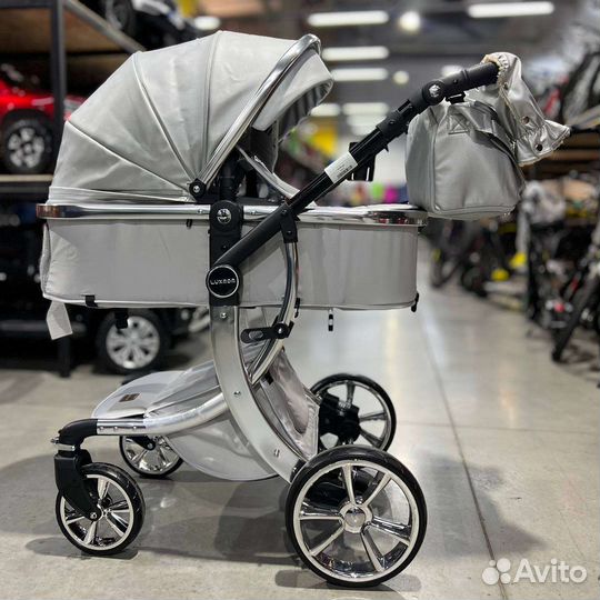 Коляска 3в1 Новая высшего класса (Кожа)