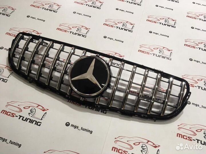 Решетка Mercedes GLC Без камеры Дистроник chrome