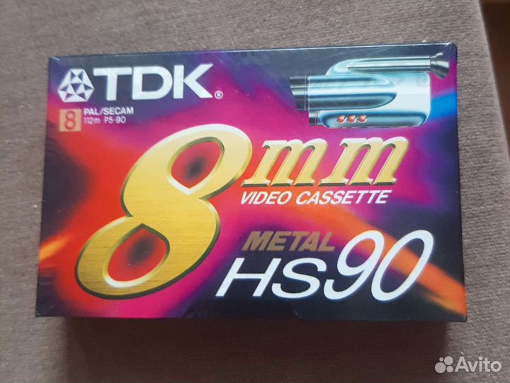 Tdk 8mm hs90 видеокассета