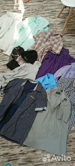 Пакетом рубашки на мальчика 10 -12 лет