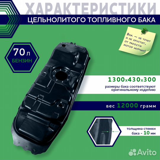 Бак топливный Ssang Yong Actyon 2005-2012