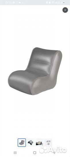 Надувное кресло в лодку