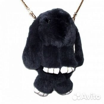 Сумка-рюкзак чёрный кролик