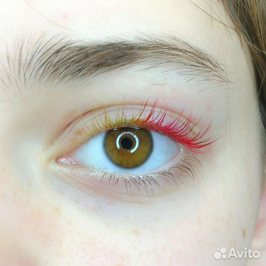 Черное и Цветное ламинирование ресниц