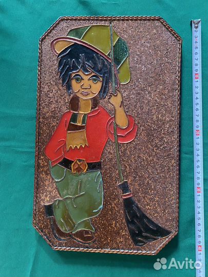 Пано из меди и эмали