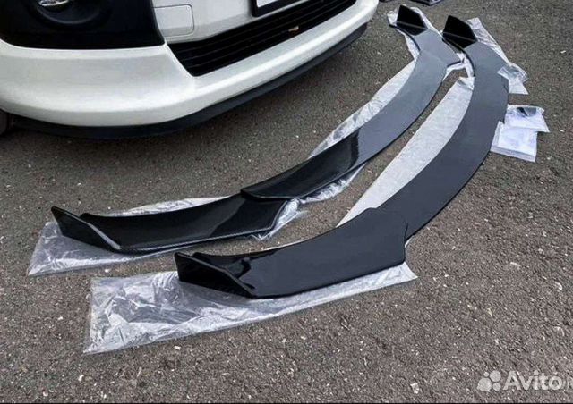 Сплиттер на передний бампер универсальный