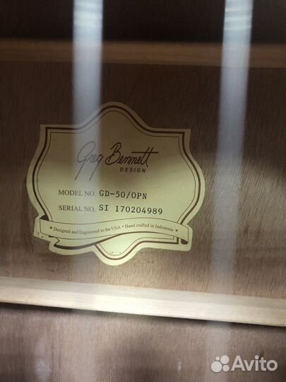 Акустическая гитара greg bennett