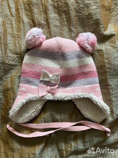 Шапка зимняя для девочки размер 50 52