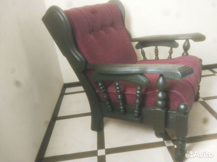 Кресло массив Винтаж цв.венге