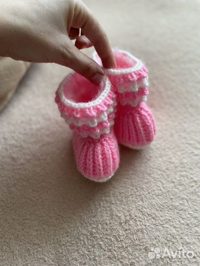 Пинетки детские вязаные новые