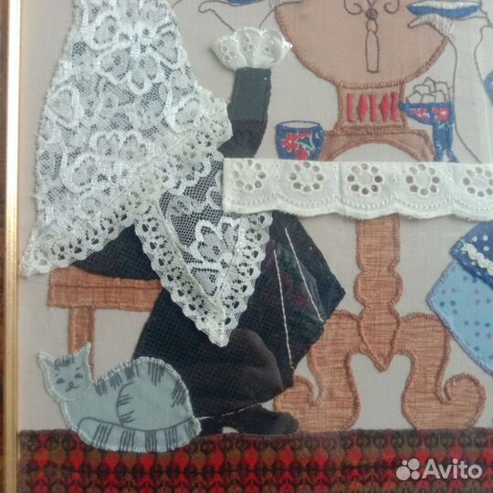 Картина из ткани пэчворк