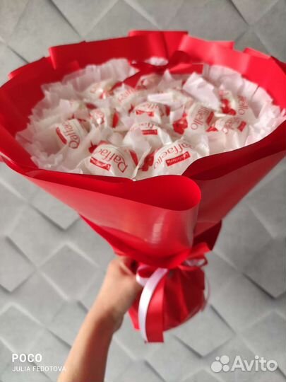 Букет из конфет рафаэлло, съедобные букеты