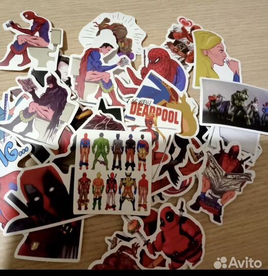 Наклейки стикеры marvel марвел