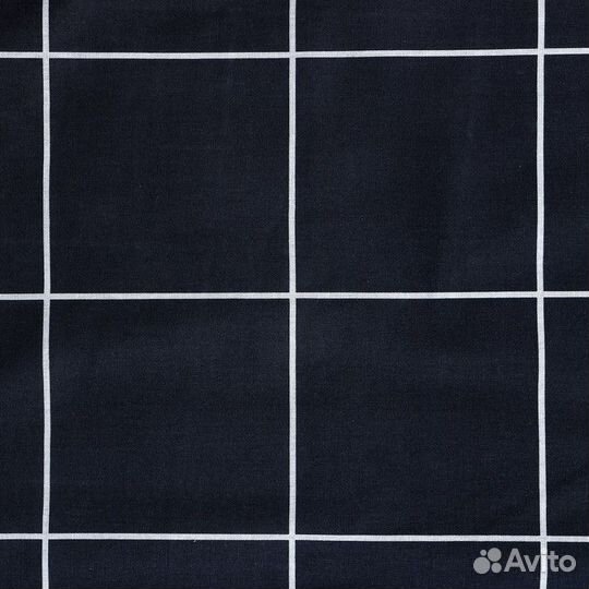 Постельное бельё Этель евро 'Клетка' цвет чёрный 2