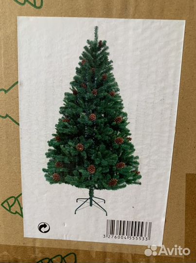 Елка искусственная королевская с шишками 240 см