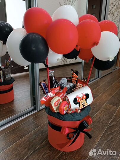 Сладкий букет детский,шары,шоколад