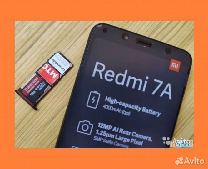 Лоток симкарты Xiaomi Redmi 7a