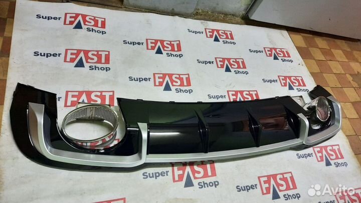 Диффузор на задний бампер audi a3 rs3 8v рест