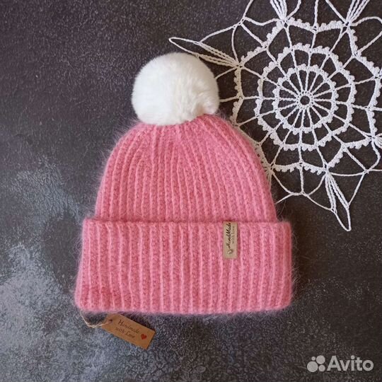 Шапка пух норки новая
