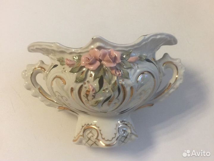 Вазочка-конфетница форфор