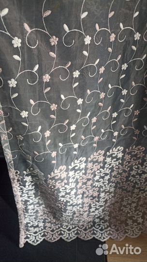 Тюль пудрового цвета 2'5 *4'7