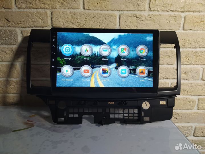 Мультимедиа Android auto для Mitsubishi lancer 10