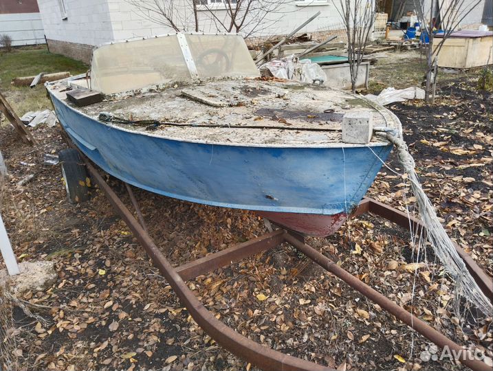 Лодка прогресс с прицепом